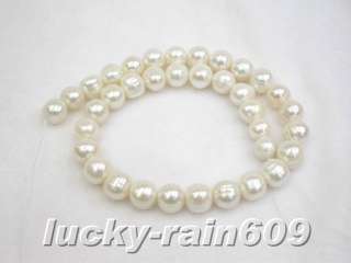 12mm white freshwater pearls loose beads  