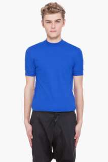 Raf Simons Blue Sweat T shirt for men  
