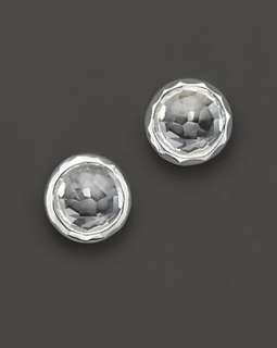 Ippolita Sterling Silver Stud Earrings with Clear Quartz   Fine 