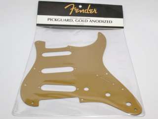 New FENDER Std Stratocaster Pickguard GOLD ANODIZED  