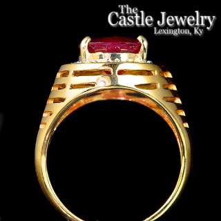 This Open Mount Mens Ruby and Diamond Ring Is Now For Sale At The 
