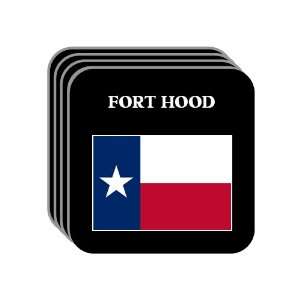 US State Flag   FORT HOOD, Texas (TX) Set of 4 Mini Mousepad Coasters