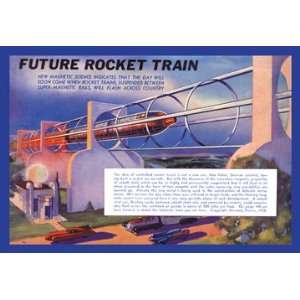 Future Rocket Train 20x30 Poster Paper 
