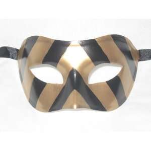  Custom Black and Gold Colombina Venetian Masquerade Party Mask 