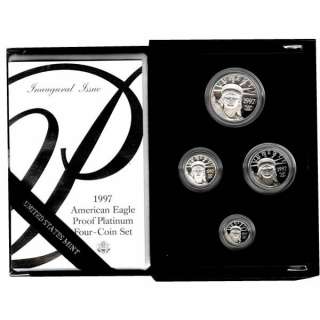 1997 W American Eagle Platinum 4 coin Proof Set  