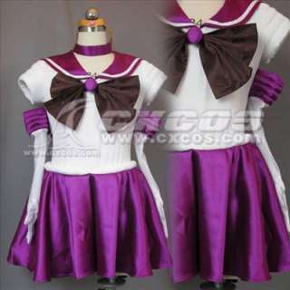 Sailor Moon Saturn purple dress cosplay costume  