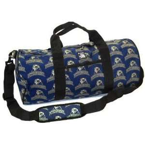  Pittsburgh Panthers Navy Blue All Over Logo Duffel Bag 