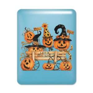  iPad Case Light Blue Halloween Lets Boogie Jack o Lantern 