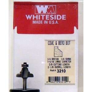  3210 CARBIDE TIP 2 FLUTE COVE AND BEAD EDGE PROFILE ROUTER 