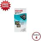 Maxell   290038   VHS Head Cleaner   4 Item Bundle   Cleaning Kits 