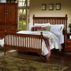   Cottage Collection Slat Poster Bed in Cherry   Size California King