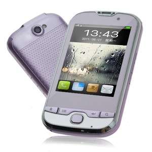  Sim Quad Bands Analog TV Touch Cell Phone T900 Purple Russian  