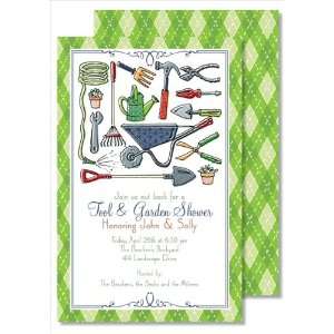  Tool & Garden Large Flat Invitation: Home & Kitchen