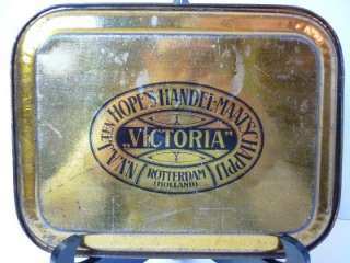 Art Nouveau floral tin serving tray/Platter.1900s  