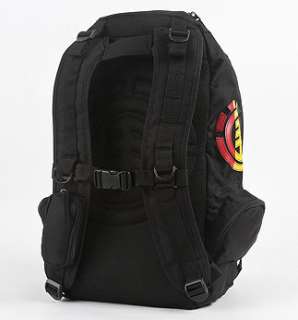 Element Backpack Mohave Rasta 2 Skate School Bag Black NEW  