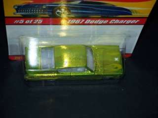   CLASSICS SERIES 1 1967 DODGE CHARGER 5 OF 25 LIME GREEN MOC!  