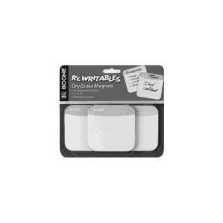  Six Pack Rewritables Dry Erase Magnets, 2 Each of 3 Color 