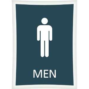  Men Bathroom Sign, Men, 11.375 x 8.375