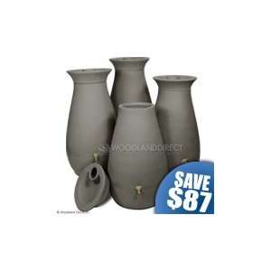   Barrel Slate Grey   65 Gallons   Quad Value Kit Patio, Lawn & Garden