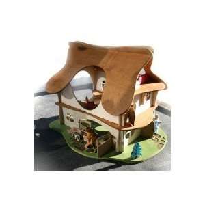  Large Waldorf Wooden Doll House: Toys & Games