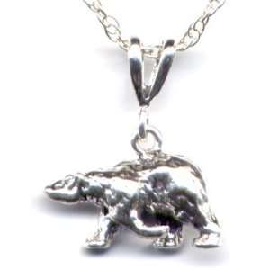   Polar Bear Chain Necklace Sterling Silver Jewelry Gift Boxed: Pet