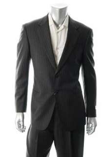 Armani Collezioni NEW Mens 2 Button Suit Gray Striped 42R  