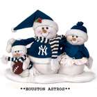  Pack of 2 MLB Houston Astros Snowmen Family Table Top Decorations