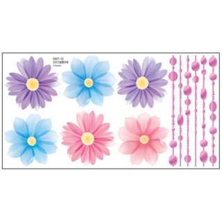   FLOWER Adhesive Removable Wall Home Decor Accents Stickers Decals