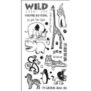   : Technique Tuesday Clear Stamps 3X8 Zoology: Arts, Crafts & Sewing