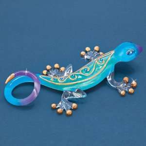  Desert Jewel Gecko Glass Figurine Jewelry