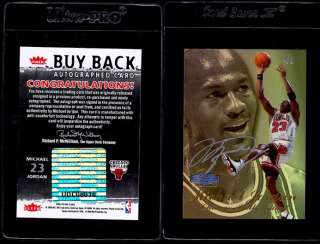   Showcase Row 3 09 Buy Back Michael Jordan 1/1 AUTO, NRMT+ (PWCC