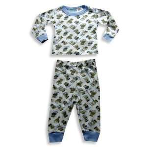 Mon Petit   Infant Boys Long Sleeve Teddy Bear Sports Pajamas, White 