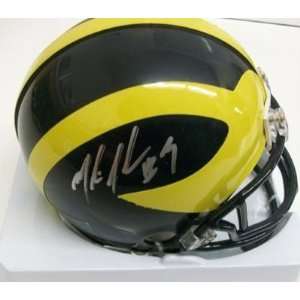  Marlin Jackson Autographed Mini Helmet   Michigan 
