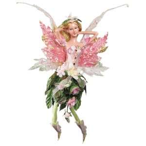 10 Attractive Christmas Holiday Mini Rose Angel Fairy Figurine   Pink 