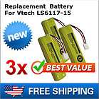New Replacement Battery For Vtech LS6117 19 Cordless Phone 3pack