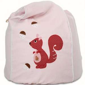 Cocoon Couture Cheeky Squirrel Bean Bag Cover in Pink and 
