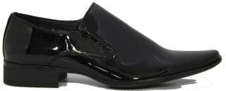 Mens Shiny Black Shoes patent Leather Look Shoes All Sizes 40 41 42 43 