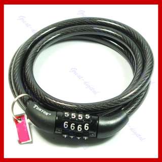 Digital Bike Bicycle Code Combination Lock Cable TY53  