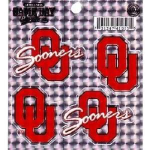  University Of Oklahoma Sticker Holographic 24 Pack Case 