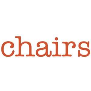 chairs Giant Word Wall Sticker: Home & Kitchen