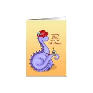  Lil Miss Red Hat   Ladies 110th Birthday Card Card Toys 