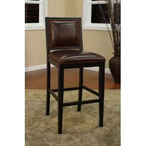 com American Heritage Bryant Counter Stool Antique Black with Bourbon 