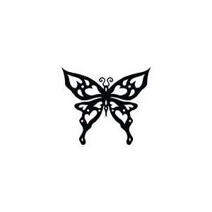  Tribal Butterfly Glow N Dark Temporary Tattoo 2x2: Jewelry