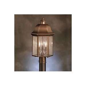Kichler Huntington Olde Bronze Three Bulb Post Light 9999OZ  
