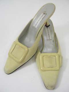  Yellow Slides Heels Shoes Sz 8  