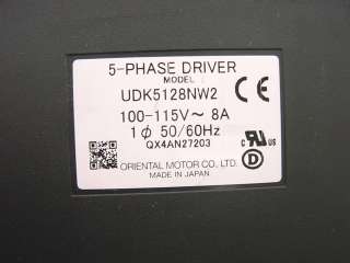 Vexta Oriental Motor 5 Phase Servo Driver UDK5128NW2  