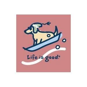 Life Is Good Sled Dog on Salsa Girls Longsleeve Tee  