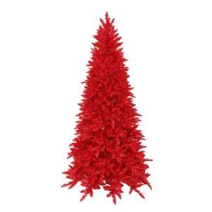   Pre Lit Red Ashley Spruce Artificial Christmas Tree: Home & Kitchen
