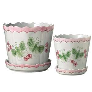  Andrea By Sadek 5.25 H 5 D Butterfly Pink Planter Patio 