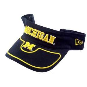  New Era Michigan Wolverines Navy Nine pipe Visor: Sports 